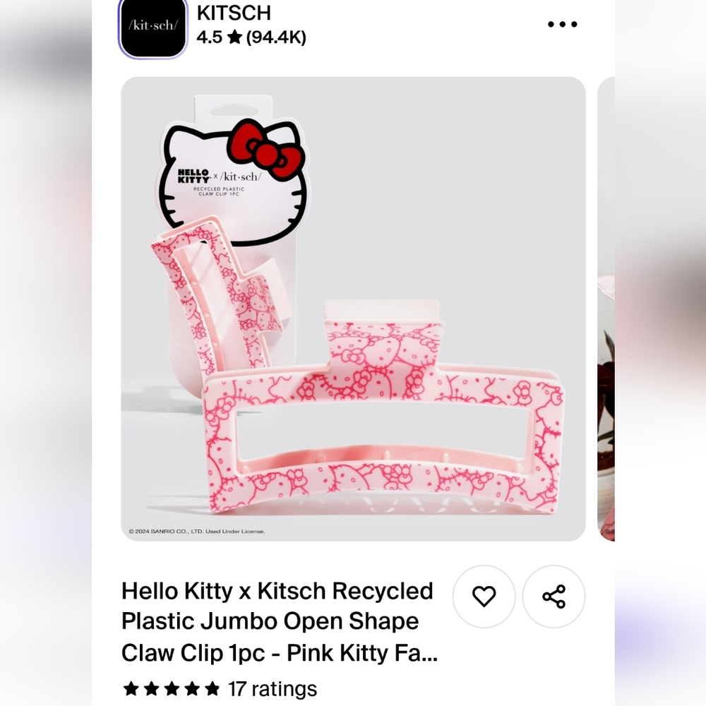 KITSCH x hello kitty claw clip - Picture 3 of 3
